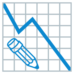 pencil and chart decreasing