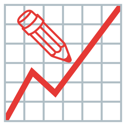pencil and chart increasing