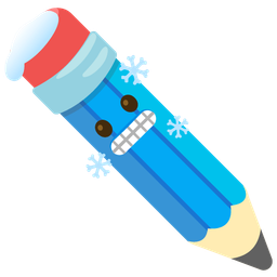 pencil and cold face