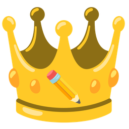 pencil and crown