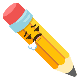 pencil and face exhaling