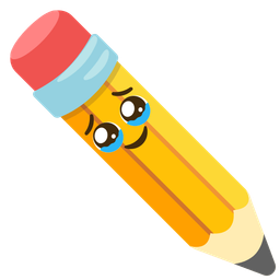 pencil and face holding back tears