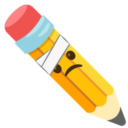 pencil and face with head-bandage