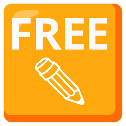 pencil and FREE button