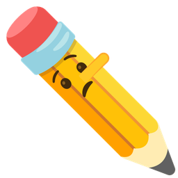 pencil and lying face