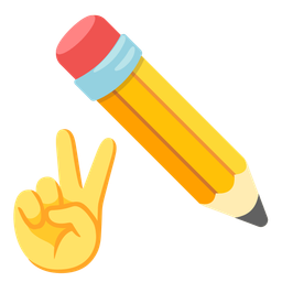 pencil and peace symbol