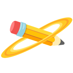 pencil and ringed planet