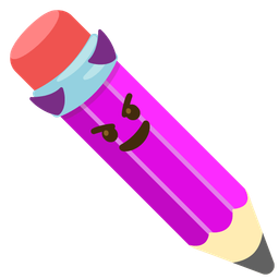 pencil and smiling face with horns