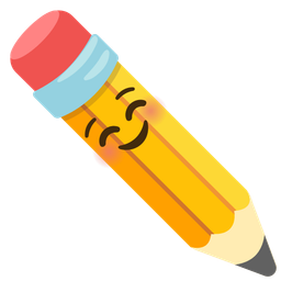 Pencil and Smiling face