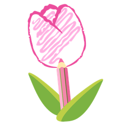 pencil and tulip
