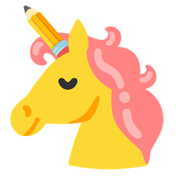 pencil and unicorn