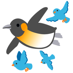 penguin and bird