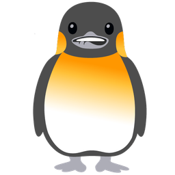 penguin and biting lip