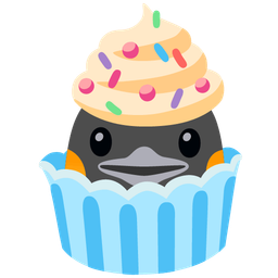 penguin and cupcake