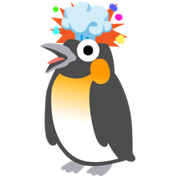 penguin and exploding head