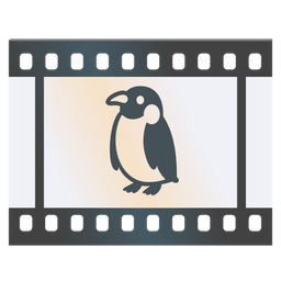 penguin and film frames