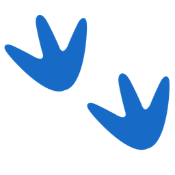 penguin and footprints