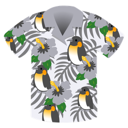 penguin and hibiscus