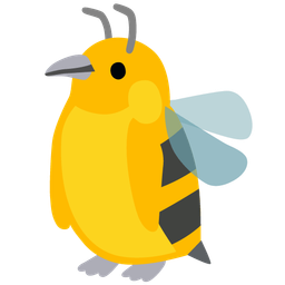penguin and honeybee