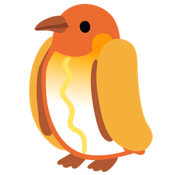 penguin and hot dog