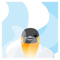 penguin and hot springs