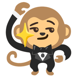 penguin and monkey face