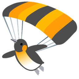 penguin and parachute