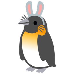 penguin and rabbit face