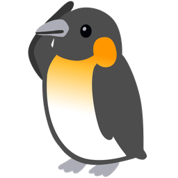 penguin and saluting face