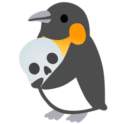 penguin and skull