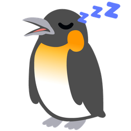 penguin and sleeping face