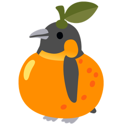 penguin and tangerine