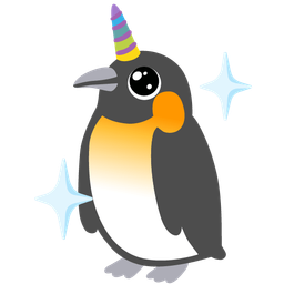 penguin and unicorn
