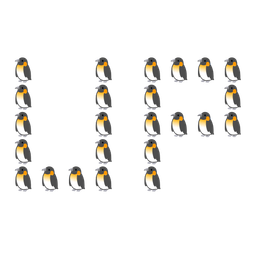 penguin and UP! button