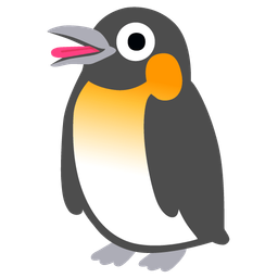 Penguin and Winking face with tongue
