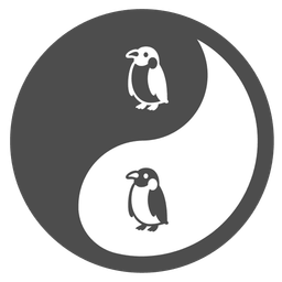penguin and yin yang