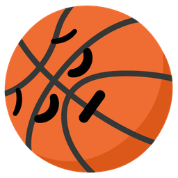 pensive face and basketball