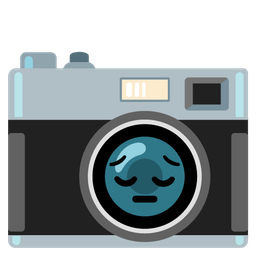 pensive face and camera