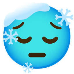 pensive face and cold face