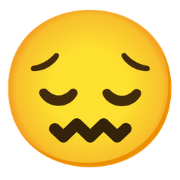 pensive face and confounded face