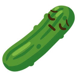 pensive face and cucumber