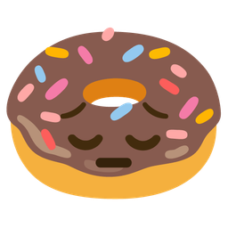 pensive face and doughnut