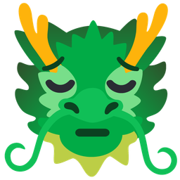 pensive face and dragon