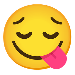 Pensive face and Face savoring food