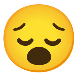 pensive face and face with open mouth