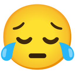 Pensive face and Face with tears of joy