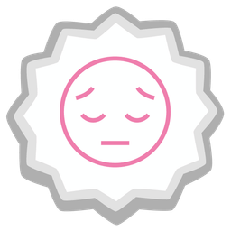 pensive face and fish cake with swirl