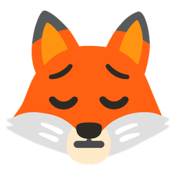 pensive face and fox