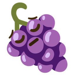 pensive face and grapes