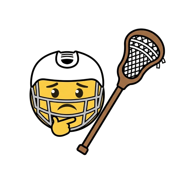 Pensive face and Lacrosse